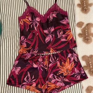 Satin-like pajama set